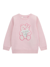 Guess Kids Felpa Girocollo Rosa Bambina — immagine 1