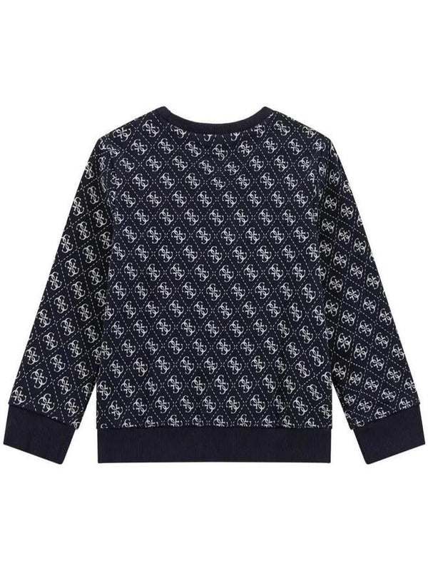 Guess Maglioncino Girocollo Blu Bianco Bambini
