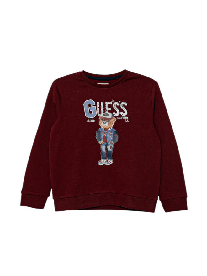 Guess Pull col rond bordeaux Enfant