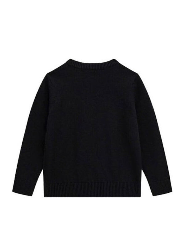 Guess Maglioncino Girocollo Nero Grigio Bambini