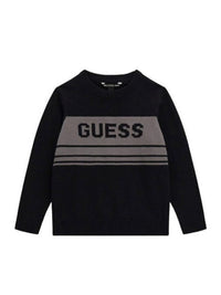 Guess Maglioncino Girocollo Nero Grigio Bambini — immagine 1