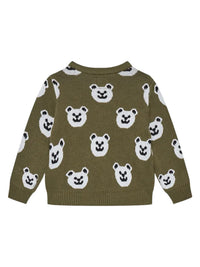 Guess Kids Pull ras-du-cou Vert Blanc Enfant — immagine 2