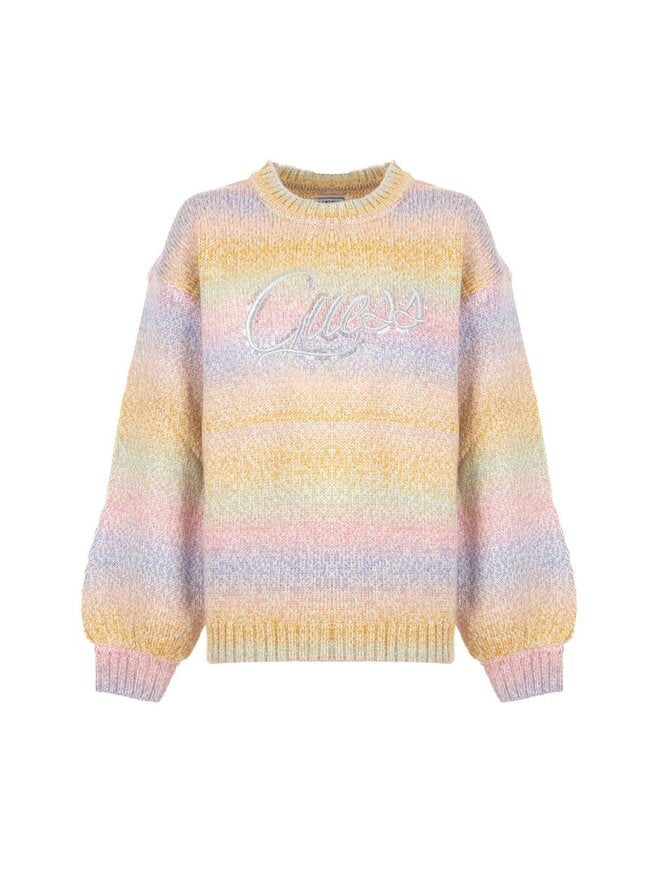 Guess Kids Maglioncino Girocollo Multicolore  Bambina