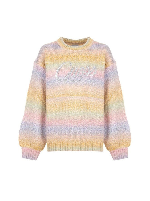 Guess Kids Maglioncino Girocollo Multicolore  Bambina
