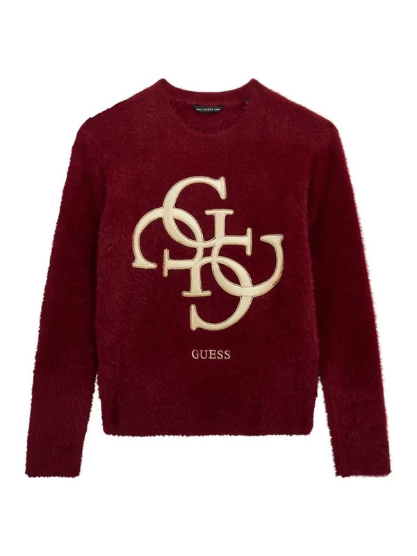 Guess Kids Maglioncino Girocollo Bordeaux Bambina