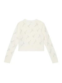 Guess Maglioncino Girocollo Bianco Logato Bambina — immagine 2