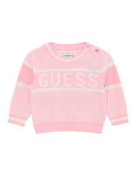 Guess Kids Maglioncino Girocollo Rosa Bambina — immagine 1