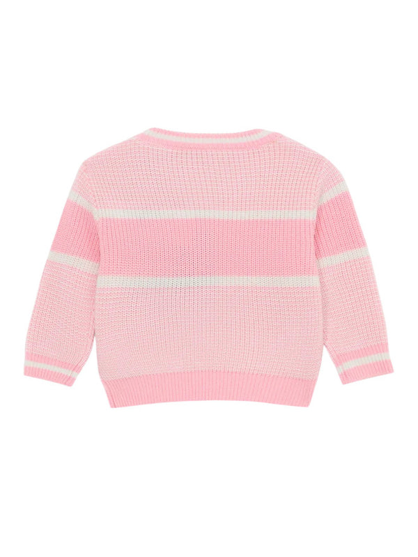 Guess Kids Maglioncino Girocollo Rosa Bambina