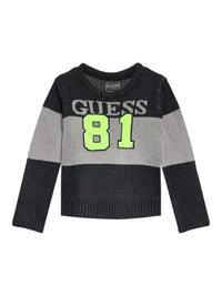 Guess Pull col rond Gris Noir Enfant — immagine 1
