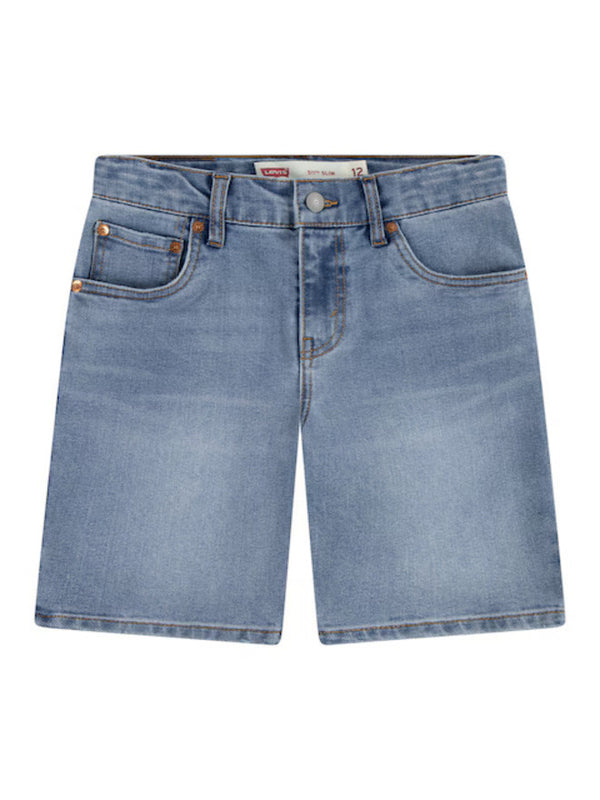 Levi's 511 Slim Fit Pantaloncini Di Jeans Light Blu Denim Bambino
