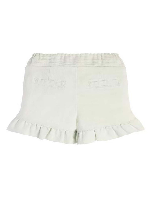 Guess Kids Pantaloncini Di Jeans Bianco Denim Bambina