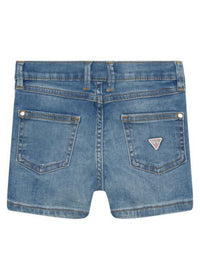 Guess Kids Pantaloncini Di Jeans Blu Denim Bambina — immagine 2
