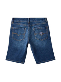Guess Kids Short en Jean Denim Bleu Foncé Enfant — immagine 2