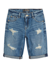 Guess Kids Pantaloncini di Jeans Blu Denim Bambino — immagine 1