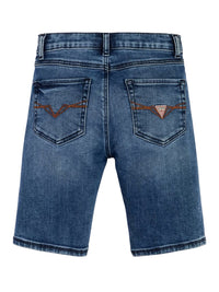 Guess Kids Short en jean bleu denim Enfant — immagine 2