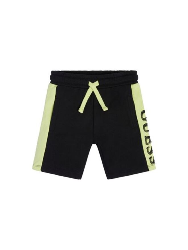Guess Kids Athletic Short Noir Jaune Enfant