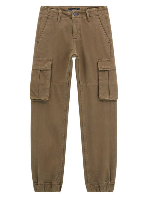 Guess Pantaloni Cargo Marrone Chiaro Bambino