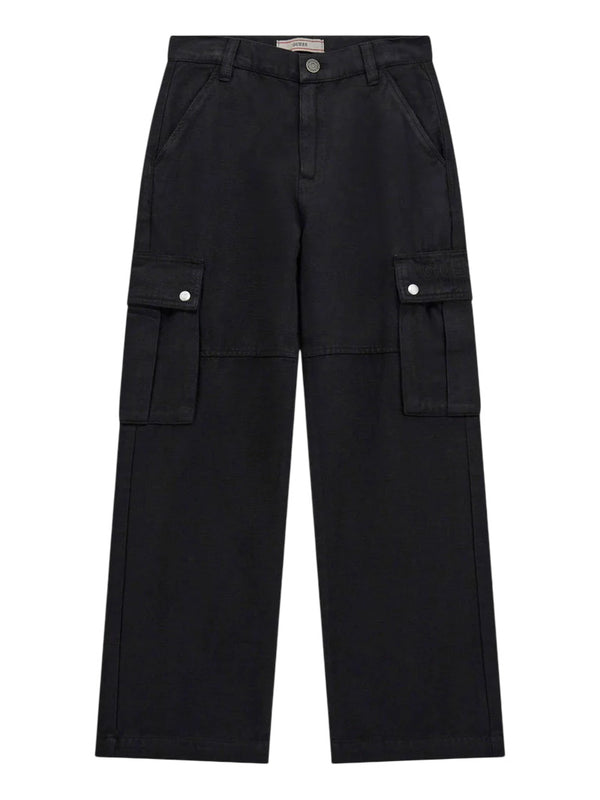 Guess Kid Pantaloni cargo Neri Bambini