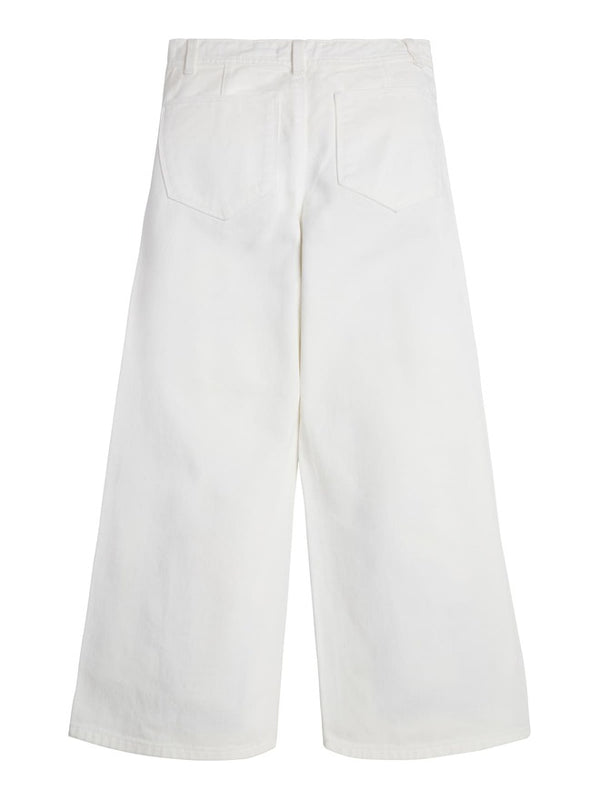 Guess Pantaloni a Palazzo Total White Bambine Ragazze