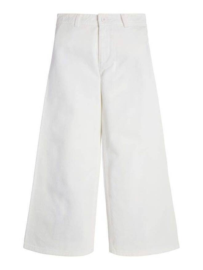 Guess Pantalon Palazzo Total White Fille