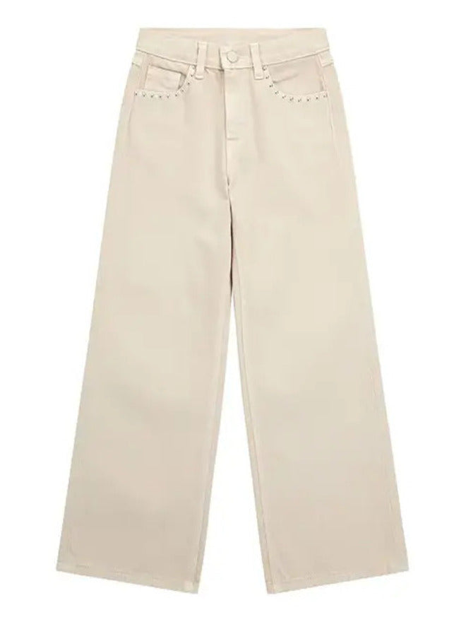 Guess Kids Pantaloni Beige Bambine Ragazze
