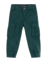 Guess Pantalon cargo vert foncé pour enfants — immagine 1