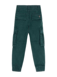 Guess Pantalon cargo vert foncé pour enfants — immagine 2