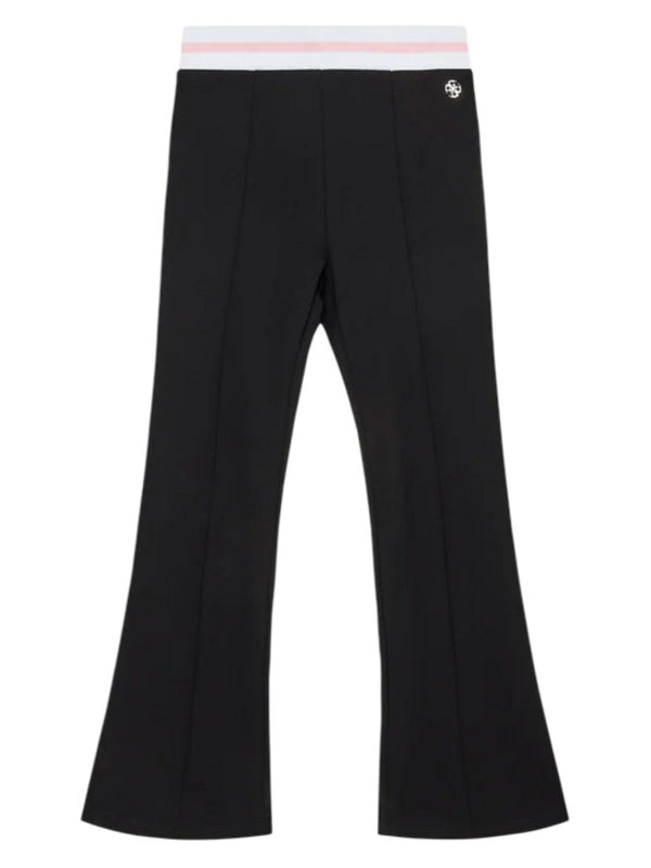 Guess Pantaloni a Zampa Neri Rosa Bambina