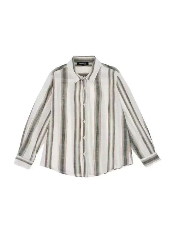 Imperial Kids Camicia Verde Bianca Bambini