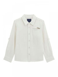 Guess Camicia in lino  Bianca bambino — immagine 1