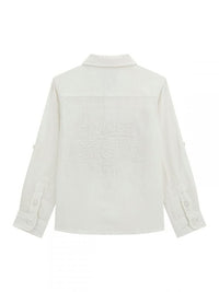 Guess Camicia in lino  Bianca bambino — immagine 2