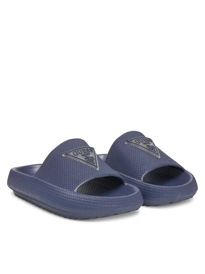 Guess Kids Claquettes Bleues Enfant