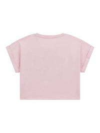 Guess Kids Top Rosa Con Glitter Multicolore Bambina — immagine 2