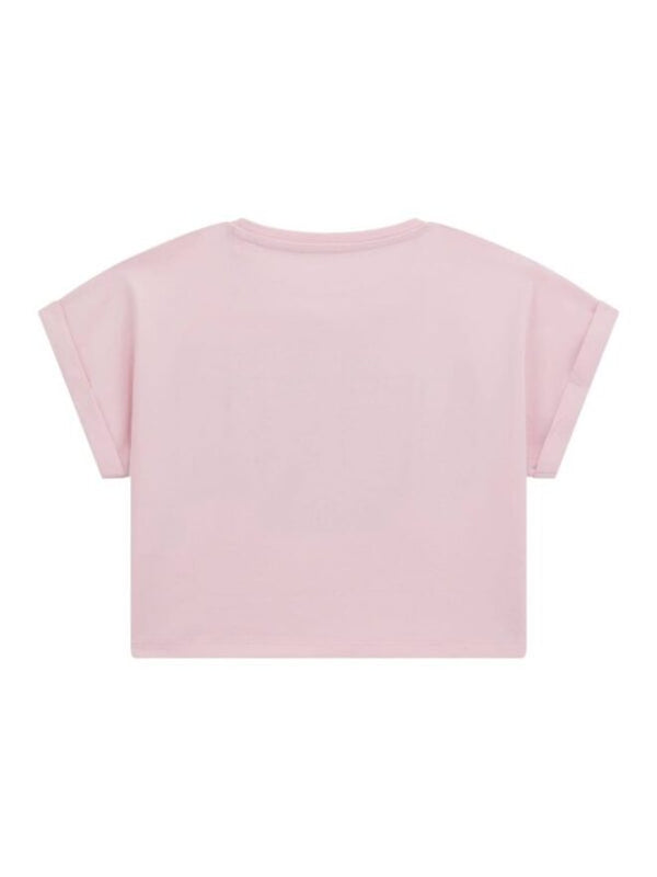 Guess Kids Top Rosa Con Glitter Multicolore Bambina