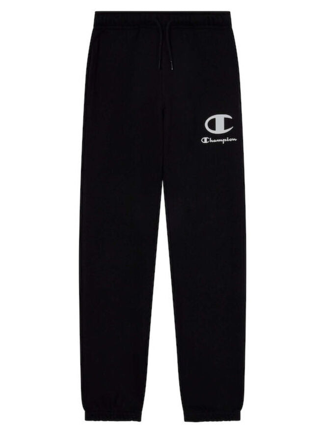 Champion Kids Cuff Pantalon de Survêtement Noir Enfants Garçons