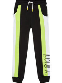 Guess Active Classic Pantalon de Survêtement Noir Jaune Enfant — immagine 1