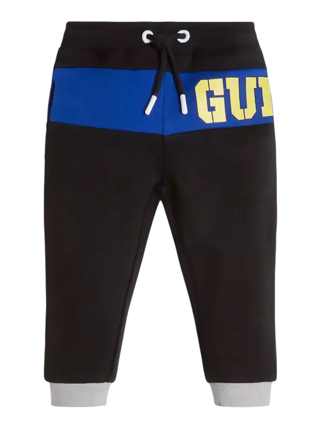 Guess Pantalon de Survêtement Noir Bleu Enfants