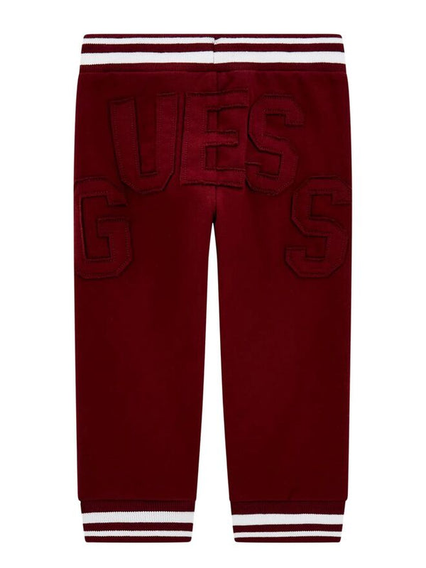 Guess Kids Pantaloni Tuta Bordeaux Bambini