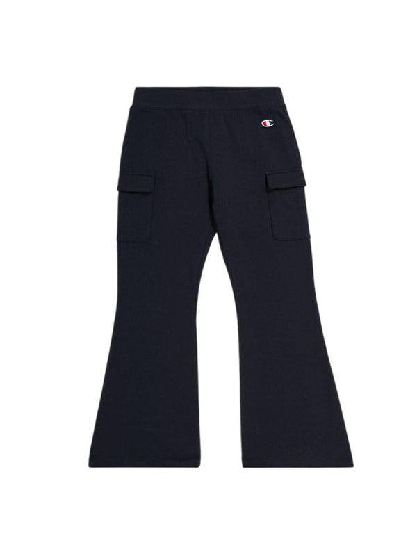 Champion Pantaloni Tuta a Zampa Cargo Neri Bambine Ragazze