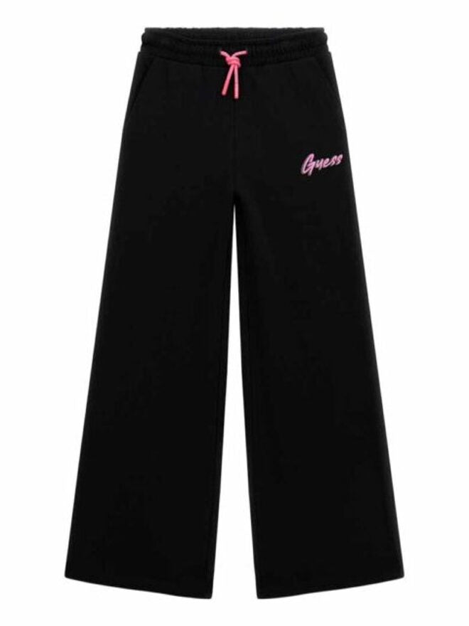 Guess Pantalon de jogging évasé noir et rose pour enfant