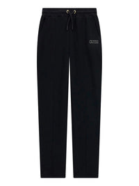 Guess Pantalon de jogging noir avec strass argentés pour petites filles — immagine 1