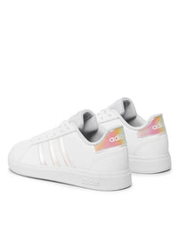Adidas Grand Court K Chaussures Blanches Fille — immagine 3