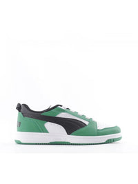 Chaussures Puma Rebound V6 Lo Vert Blanc Enfant — immagine 1