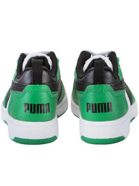 Chaussures Puma Rebound V6 Lo Vert Blanc Enfant — immagine 3