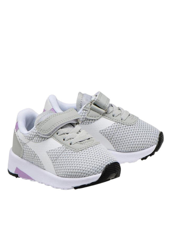 Diadora Evo Run Ps Scarpe Grigie Rosa Bambina