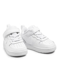 Nike Court Borough Low 2 Scarpe Bianche Nere Bambini — immagine 2