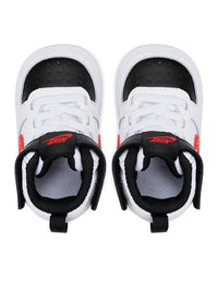 Nike Court Borough Mid 2 Scarpe Bianche Nere Rosse Bambino — immagine 2
