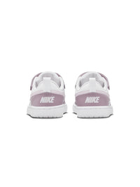 Nike Court borough low recraft ps jr Chaussures Blanches Lilas Enfant — immagine 3