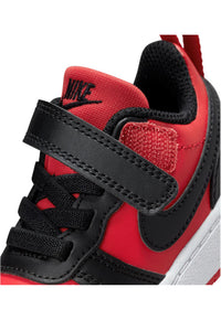 Nike Court Borough Low Recraft Chaussures Rouges Noires Enfants — immagine 3