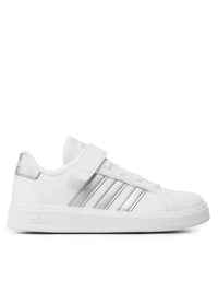 Adidas Grand Court 2.0 El K Chaussures Blanches Enfants — immagine 1